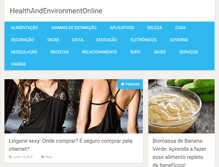 Tablet Screenshot of healthandenvironmentonline.com
